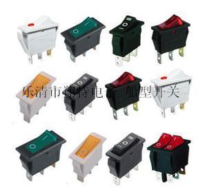 【樂清市翔特電子廠;KCD3黑色兩腳 三腳帶燈翹板開關(guān)】?jī)r(jià)格_廠家_圖片 -